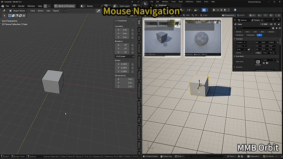 Mouse viewport navigation