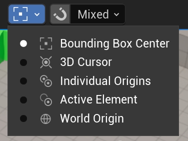 Center pivot toolbar